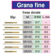 Frese Diamantate Grana Fine 50u Ref.GB308 3pz