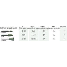 Eveflex GH Lucidanti Ref.GH2K ISO 5x6 Grana Fine 10pz
