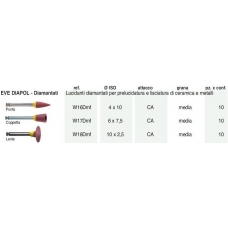 Eve Diapol Diamantati Ref.W16DMF ISO 4x10 Grana Media 10pz