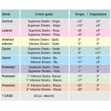 Dente Canino Inferiore Destro Blu -11 +5 Slot018 10pz