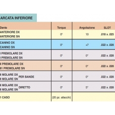 Attacchi Elite Inferiore I II Premolare Dx 0 0 Slot 022 10pz