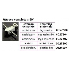 Attacco Art Micro Completo 90° X Lega Resina 1pz