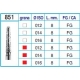 Frese Diamantate Ref.851 ISO 012 8,0mm FG Grana Media 5pz