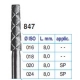 Frese Diamantate TDA Ref.847 ISO 024 8,0mm SP 3pz