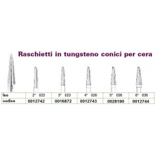 Raschietti In Tungsteno Conici Per Cera 3 D.023 1pz