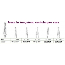Frese Tungsteno Coniche Per Cera 3 D.023 1pz