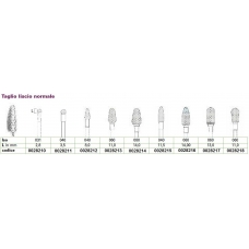 Frese Tungsteno Taglio Liscio Normale D.060 L.11,0mm 1pz