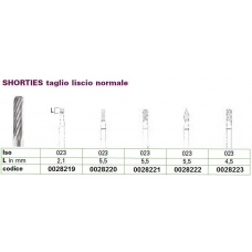 Frese Tung. Shorties Taglio Liscio Normale D.023 L.2,1mm 1pz