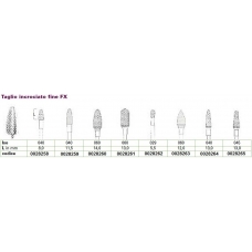 Frese Tungsteno Taglio Incrociato Fine FX D.045 L.13,0mm 1pz