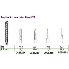 Frese Tungsteno Taglio Incrociato Fine FX D.023 L.12,0mm 1pz