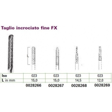 Frese Tungsteno Taglio Incrociato Fine FX D.023 L.14,5mm 1pz