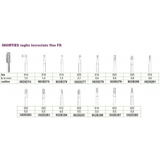 Frese Tung. Shorties T. Incrociato Fine FX D.023 L.5,5mm 2pz