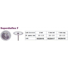 SuperDiaflex F 2 Lati 220-0,15mm 1pz