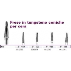 Frese Tungsteno Coniche Per Cera 4 D.028 1pz