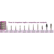 Frese Tungsteno Taglio Serpentina X Manipolo 139 023 1pz