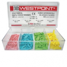 Cunei Westpoint Legno 15mm Colore Giallo 200pz
