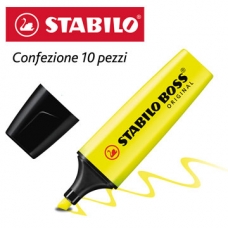 Evidenziatori Stabilo Colore Giallo 10pz