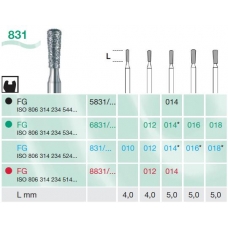 Frese Diamantate Busch Ref.831 ISO 012 FG316 6pz