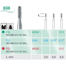 Frese Diamantate Busch Ref.838 ISO 008 FG314 6pz