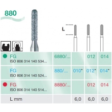 Frese Diamantate Busch Ref.8880 ISO 014 FG314 2pz