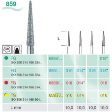 Frese Diamantate Busch Ref.859 ISO 016 FG314 10mm 6pz