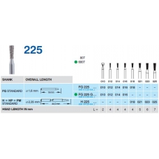 Frese Diamantate Ref.807 ISO 010 2mm Grana Media 5pz