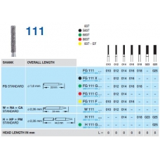 Frese Diamantate Ref.837 ISO 018 8mm Grana Grossa 5pz