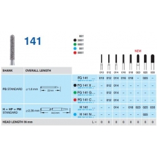 Frese Diamantate Ref.881 ISO 014 8mm Grana Grossa 5pz