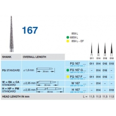 Frese Diamantate Ref.859L ISO 011 11,5mm Grana ExtraFine 5pz