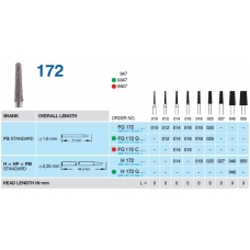 Frese Diamantate Ref.847 ISO 025 8mm Grana Grossa 5pz