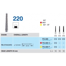 Frese Diamantate Ref.857 ISO 014 10mm Grana Media 5pz