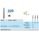 Frese Diamantate Ref.857 ISO 016 10mm Grana Media 5pz