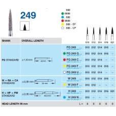 Frese Diamantate Ref.888 ISO 010 8mm Grana Fine 5pz