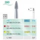 Frese Diamantate Busch Rif.390 ISO  018 6pz
