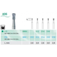 Frese Diamantate Busch Ref.806 ISO 016 FG314 6pz