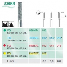 Frese Diamantate Busch Ref.8836KR ISO 012 FG314 2pz