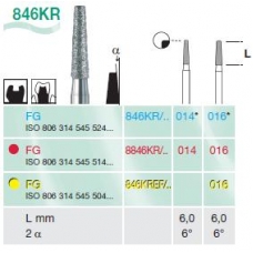 Frese Diamantate Busch Rif.848 ISO 018 FG314 6pz