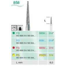 Frese Diamantate Busch Rif.6858 ISO 014 6pz