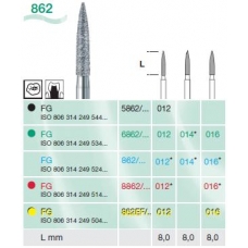 Frese Diamantate Busch Rif.6862 ISO 014 6pz