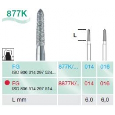 Frese Diamantate Busch Rif.878K ISO 014 FG314 6pz