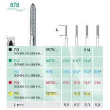 Frese Diamantate Busch Ref.8878 ISO 010 FG314 2pz