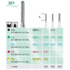 Frese Diamantate Busch Ref.8881 ISO 012 FG314 2pz