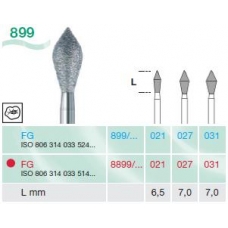 Frese Diamantate Busch Rif.899 ISO 031 6pz