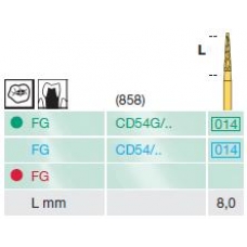 Frese Diamantate Busch CD54G ISO 014 6pz