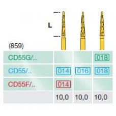 Frese Diamantate Busch CD55 ISO 016 6pz