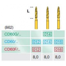 Frese Diamantate Busch CD60F ISO 016 6pz