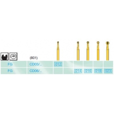 Frese Diamantate Busch Ref.801EF ISO 007 FG314 2pz